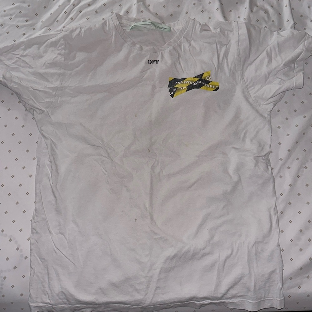 Used Off white T shirt Large size